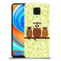 משפחת ינשוף כיסוי מגן קשיח מעוצב ל Xiaomi Redmi Note 9 Pro יחידה אחת סקרין מובייל