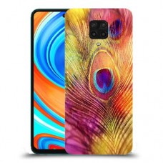 נוצת טווס כיסוי מגן קשיח מעוצב ל Xiaomi Redmi Note 9 Pro יחידה אחת סקרין מובייל