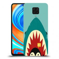 פינגווין בכריש כיסוי מגן קשיח מעוצב ל Xiaomi Redmi Note 9 Pro יחידה אחת סקרין מובייל