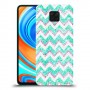 גיאומטריה טורקיז כיסוי מגן קשיח מעוצב ל Xiaomi Redmi Note 9 Pro יחידה אחת סקרין מובייל