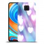 לבבות מעורפלים בכחול כיסוי מגן קשיח מעוצב ל Xiaomi Redmi Note 9 Pro יחידה אחת סקרין מובייל
