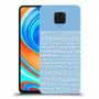 נקודות לבנות בכחול כיסוי מגן קשיח מעוצב ל Xiaomi Redmi Note 9 Pro יחידה אחת סקרין מובייל