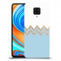 לבן כחול כיסוי מגן קשיח מעוצב ל Xiaomi Redmi Note 9 Pro יחידה אחת סקרין מובייל