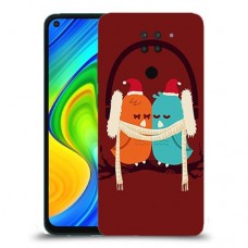 זוג יונים כיסוי מגן קשיח מעוצב ל Xiaomi Redmi Note 9 יחידה אחת סקרין מובייל