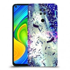 גשם מתכת כיסוי מגן קשיח מעוצב ל Xiaomi Redmi Note 9 יחידה אחת סקרין מובייל