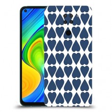 לבבות פסיפס כיסוי מגן קשיח מעוצב ל Xiaomi Redmi Note 9 יחידה אחת סקרין מובייל