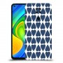 לבבות פסיפס כיסוי מגן קשיח מעוצב ל Xiaomi Redmi Note 9 יחידה אחת סקרין מובייל