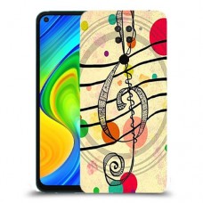 מוסיקה היא החיים שלי כיסוי מגן קשיח מעוצב ל Xiaomi Redmi Note 9 יחידה אחת סקרין מובייל
