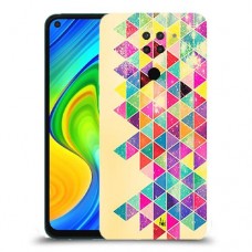 ניאון רומבי כיסוי מגן קשיח מעוצב ל Xiaomi Redmi Note 9 יחידה אחת סקרין מובייל
