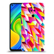 פסים ניאון כיסוי מגן קשיח מעוצב ל Xiaomi Redmi Note 9 יחידה אחת סקרין מובייל