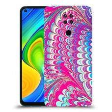 טווס סיפור כיסוי מגן קשיח מעוצב ל Xiaomi Redmi Note 9 יחידה אחת סקרין מובייל