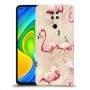 פלמינגו ורוד כיסוי מגן קשיח מעוצב ל Xiaomi Redmi Note 9 יחידה אחת סקרין מובייל