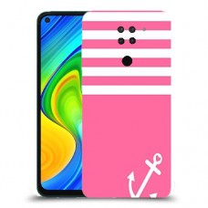 ורוד ימית כיסוי מגן קשיח מעוצב ל Xiaomi Redmi Note 9 יחידה אחת סקרין מובייל