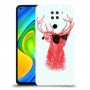 אדג אדום במשקפיים כיסוי מגן קשיח מעוצב ל Xiaomi Redmi Note 9 יחידה אחת סקרין מובייל