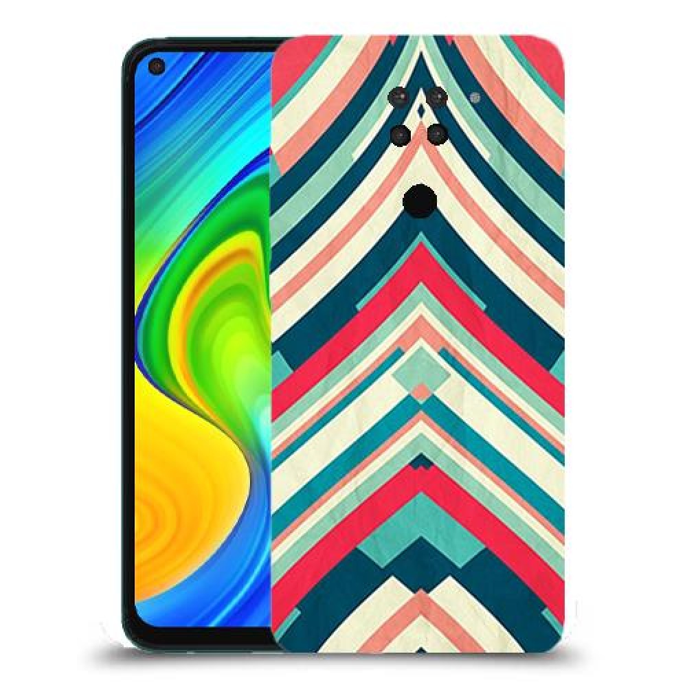 פסים בצבע כיסוי מגן קשיח מעוצב ל Xiaomi Redmi Note 9 יחידה אחת סקרין מובייל