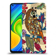 ינשוף חכם כיסוי מגן קשיח מעוצב ל Xiaomi Redmi Note 9 יחידה אחת סקרין מובייל