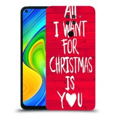 אתה עבור חג המולד כיסוי מגן קשיח מעוצב ל Xiaomi Redmi Note 9 יחידה אחת סקרין מובייל