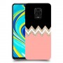 ורוד-לבן-לבן כיסוי מגן קשיח מעוצב ל Xiaomi Redmi Note 9S יחידה אחת סקרין מובייל