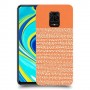 נקודות לבנות בכתום כיסוי מגן קשיח מעוצב ל Xiaomi Redmi Note 9S יחידה אחת סקרין מובייל