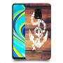 עוגן מעץ כיסוי מגן קשיח מעוצב ל Xiaomi Redmi Note 9S יחידה אחת סקרין מובייל