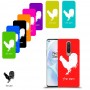 תרנגול כיסוי מגן קשיח בעיצוב אישי עם השם שלך ל OnePlus 8 יחידה אחת סקרין מובייל