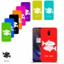 דגים כיסוי מגן קשיח בעיצוב אישי עם השם שלך ל OnePlus 6T יחידה אחת סקרין מובייל