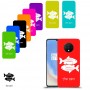 דגים כיסוי מגן קשיח בעיצוב אישי עם השם שלך ל OnePlus 7T יחידה אחת סקרין מובייל