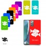 דגים כיסוי מגן קשיח בעיצוב אישי עם השם שלך ל Samsung Galaxy Note20 5G יחידה אחת סקרין מובייל