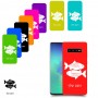 דגים כיסוי מגן קשיח בעיצוב אישי עם השם שלך ל Samsung Galaxy S10+ יחידה אחת סקרין מובייל
