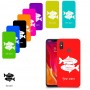דגים כיסוי מגן קשיח בעיצוב אישי עם השם שלך ל Xiaomi Mi 8 יחידה אחת סקרין מובייל
