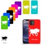 שור כיסוי מגן קשיח בעיצוב אישי עם השם שלך ל Apple iPhone 12 יחידה אחת סקרין מובייל