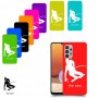 סקִי כיסוי מגן קשיח בעיצוב אישי עם השם שלך ל Samsung Galaxy A32 יחידה אחת סקרין מובייל
