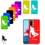 סקִי כיסוי מגן קשיח בעיצוב אישי עם השם שלך ל Xiaomi Redmi Note 10 יחידה אחת סקרין מובייל