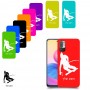 סקִי כיסוי מגן קשיח בעיצוב אישי עם השם שלך ל Xiaomi Redmi Note 10 5G יחידה אחת סקרין מובייל
