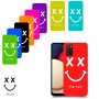 סמיילי כיסוי מגן קשיח בעיצוב אישי עם השם שלך ל Samsung Galaxy A02s יחידה אחת סקרין מובייל