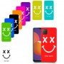 סמיילי כיסוי מגן קשיח בעיצוב אישי עם השם שלך ל Samsung Galaxy M12 יחידה אחת סקרין מובייל