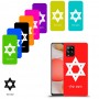מגן דוד - ישראל כיסוי מגן קשיח בעיצוב אישי עם השם שלך ל Samsung Galaxy A42 5G יחידה אחת סקרין מובייל