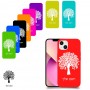 עץ כיסוי מגן קשיח בעיצוב אישי עם השם שלך ל Apple iPhone 13 יחידה אחת סקרין מובייל