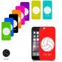 כדורעף - כדור כיסוי מגן קשיח בעיצוב אישי עם השם שלך ל Apple iPhone 6 יחידה אחת סקרין מובייל