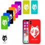 זאב כיסוי מגן קשיח בעיצוב אישי עם השם שלך ל Apple iPhone X יחידה אחת סקרין מובייל
