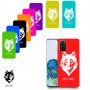 זאב כיסוי מגן קשיח בעיצוב אישי עם השם שלך ל Samsung Galaxy S20+ 5G יחידה אחת סקרין מובייל