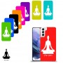 יוגה כיסוי מגן קשיח בעיצוב אישי עם השם שלך ל Samsung Galaxy S21+ 5G יחידה אחת סקרין מובייל