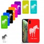 זברה כיסוי מגן קשיח בעיצוב אישי עם השם שלך ל Apple iPhone XS יחידה אחת סקרין מובייל
