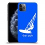גלישת מפרש כיסוי מגן קשיח בעיצוב אישי עם השם שלך ל Apple iPhone 11 Pro Max יחידה אחת סקרין מובייל