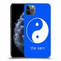 סמל יינג יאנג - סין כיסוי מגן קשיח בעיצוב אישי עם השם שלך ל Apple iPhone 11 Pro Max יחידה אחת סקרין מובייל