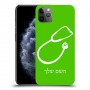 רופא סטטוסקופ כיסוי מגן קשיח בעיצוב אישי עם השם שלך ל Apple iPhone 11 Pro Max יחידה אחת סקרין מובייל