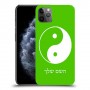 סמל יינג יאנג - סין כיסוי מגן קשיח בעיצוב אישי עם השם שלך ל Apple iPhone 11 Pro Max יחידה אחת סקרין מובייל