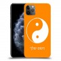 סמל יינג יאנג - סין כיסוי מגן קשיח בעיצוב אישי עם השם שלך ל Apple iPhone 11 Pro Max יחידה אחת סקרין מובייל