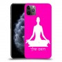 יוגה כיסוי מגן קשיח בעיצוב אישי עם השם שלך ל Apple iPhone 11 Pro Max יחידה אחת סקרין מובייל