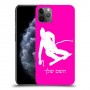 סקִי כיסוי מגן קשיח בעיצוב אישי עם השם שלך ל Apple iPhone 11 Pro Max יחידה אחת סקרין מובייל